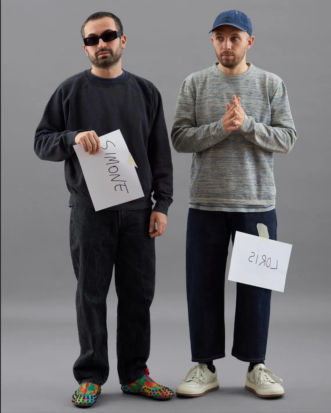 Sunnei两位创办设计师罗利斯·梅西纳（右）和西蒙·里佐。（Sunnei提供）