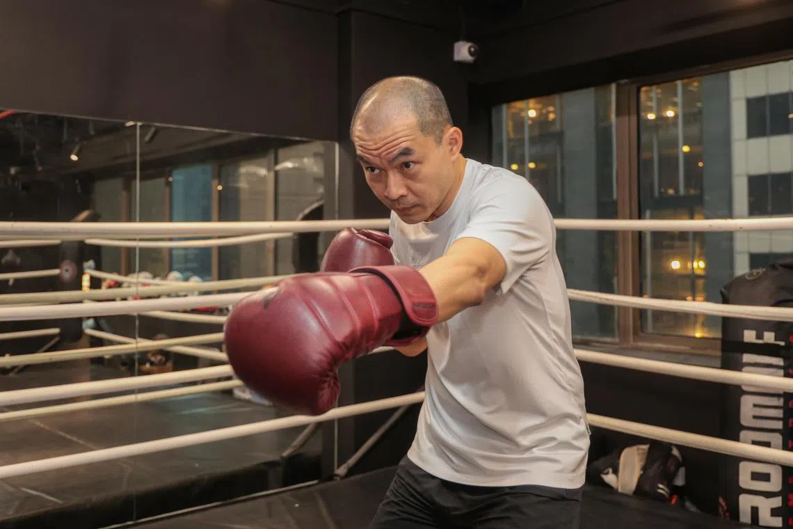 林征雁认为，只要对拳击有兴趣，任何人都可以尝试，学习时循序渐进不要操之过急。（李冠卫摄）