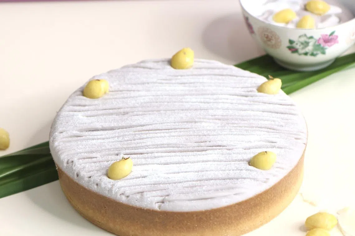 Patisserie Cle的Orh Blanc芋泥挞，结合传统芋泥甜点与法式甜点Mont Blanc栗子挞。（受访者提供）