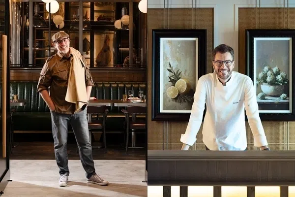 圣淘沙名胜世界的新餐馆由名厨挂帅。法国名厨保罗·帕雷特（左图）开设法式休闲餐馆Moutarde和甜点屋Sundae Royale。桂玥豪华精选酒店内的精致海鲜餐馆Laurus Table，由意大利籍名厨法布里齐奥·法拉利（右图）担任厨师顾问。（圣淘沙名胜世界提供）