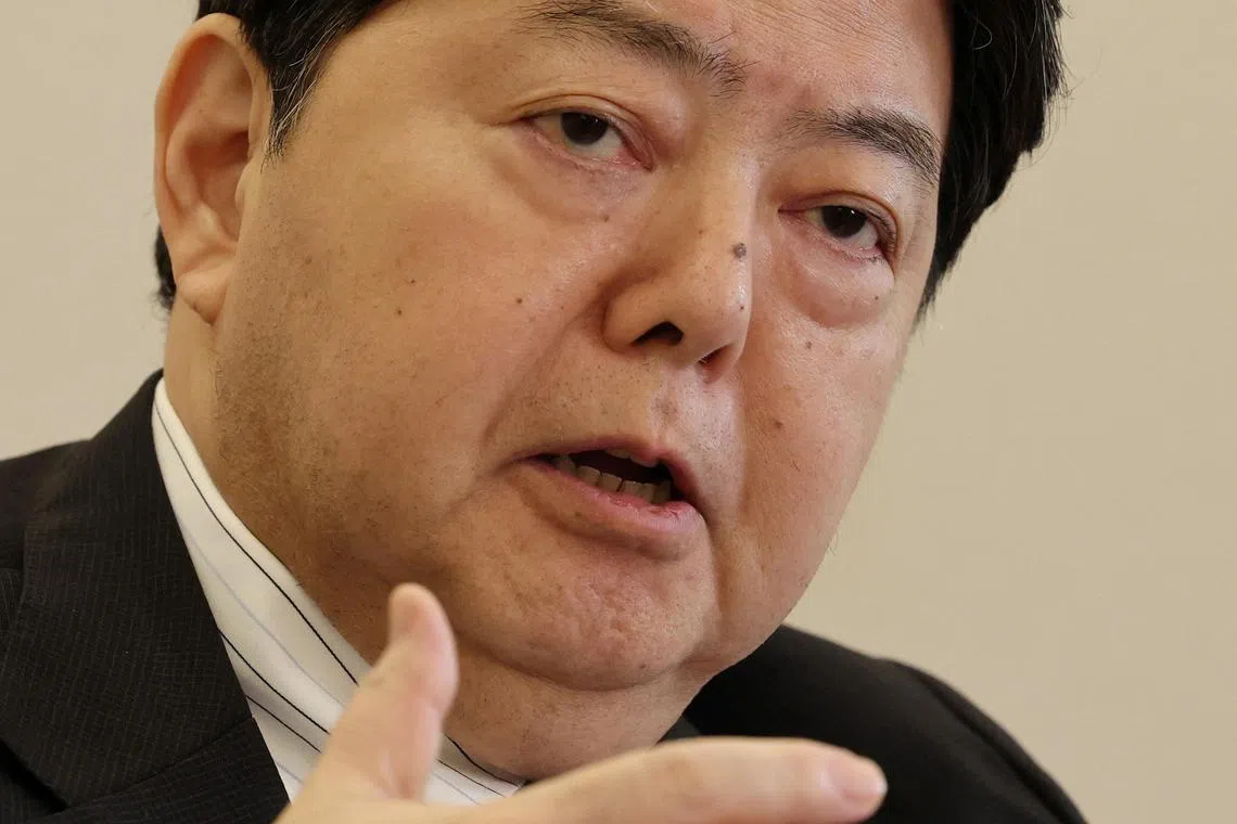 林芳正是岸田派系第二号人物。据报岸田有意捧林芳正作为接班人。（路透社）