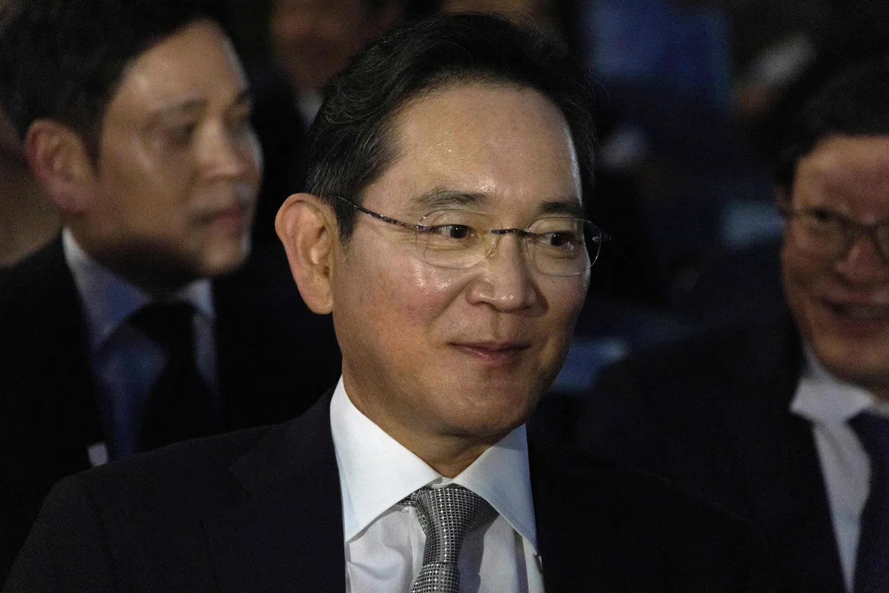 三星电子会长李在镕是特朗普国际高尔夫俱乐部活动的出席者之一。（法新社）