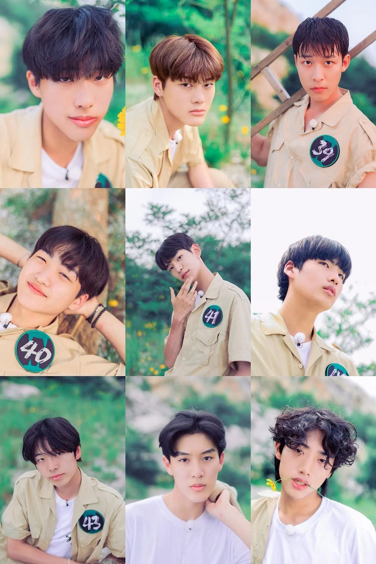 37号至45号都是首次参加选秀。（官网）