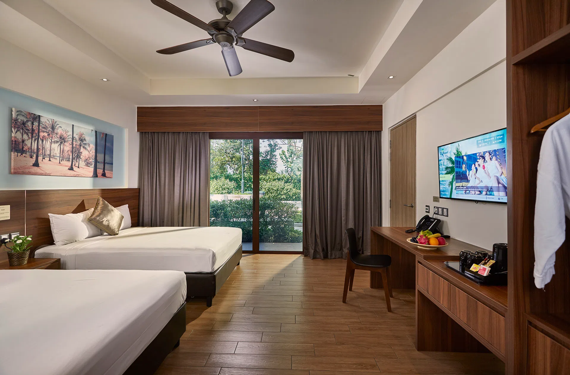 位于白沙的D’Resort度假村让你好好放松，不出国也能度个“宅假”。（图/SAFRA提供）