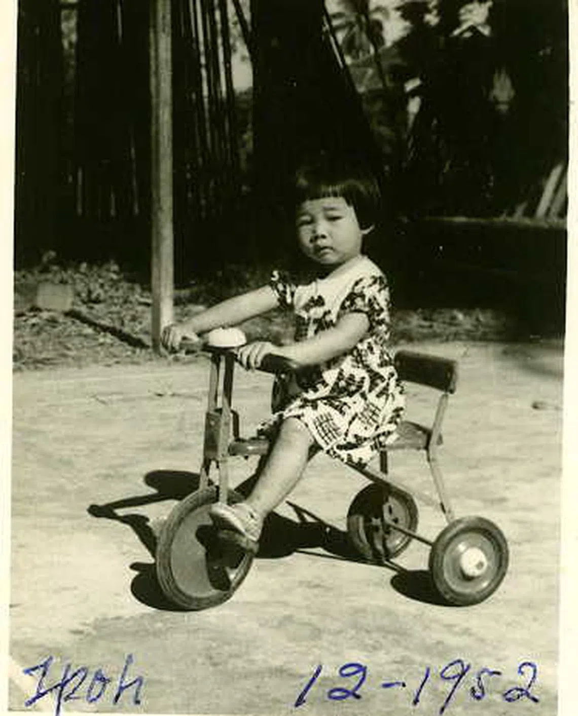 尤今两岁时在怡保生活。（尤今提供）