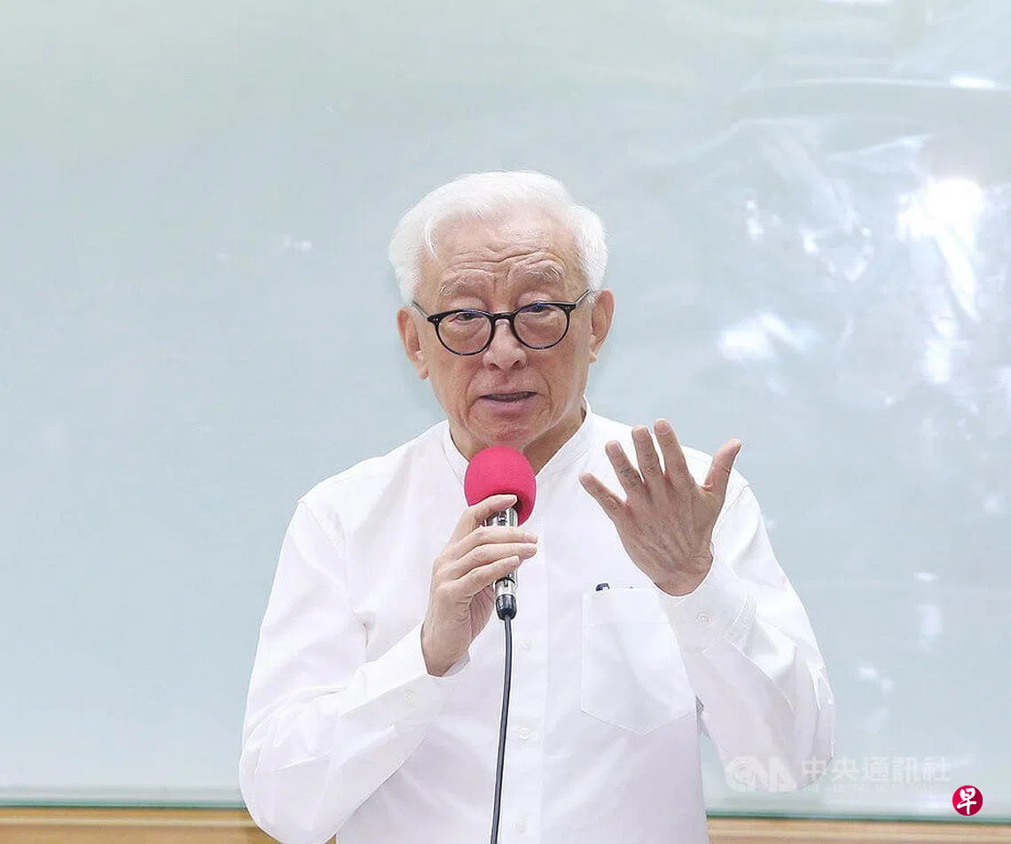 台联电创办人曹兴诚宣布捐1.38亿元加强台湾防务| 联合早报