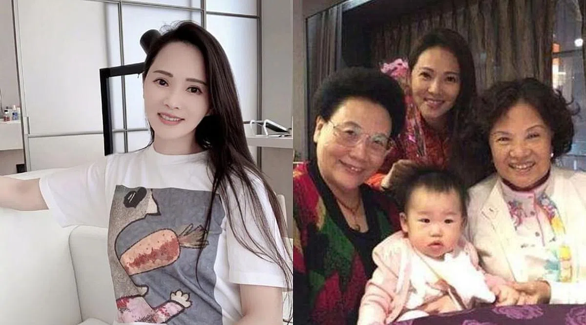 伊能静与母亲杨淑婉（右图右）。（取自艺人微博、互联网）