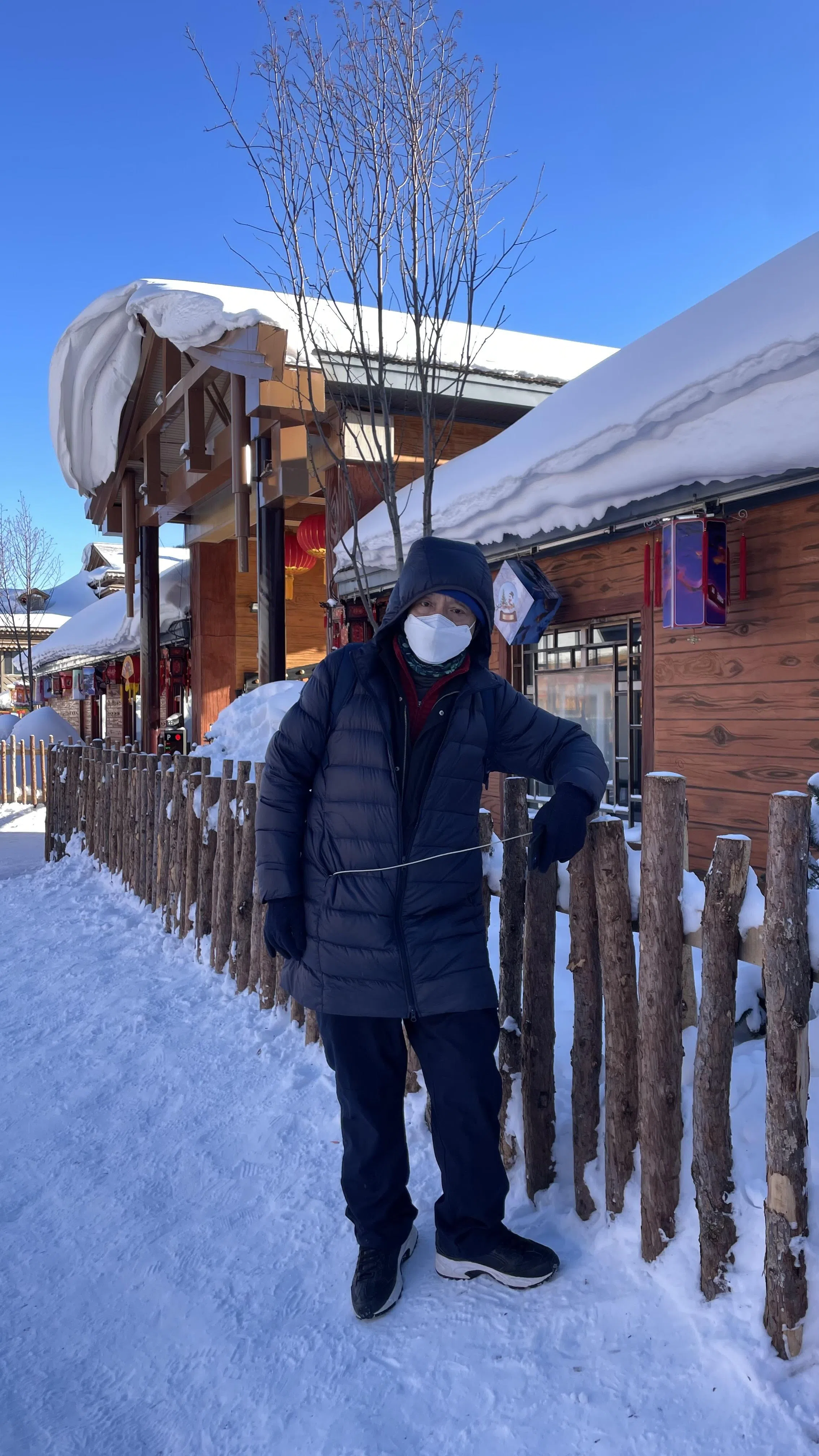 王华儿摄于雪乡。（受访者提供）