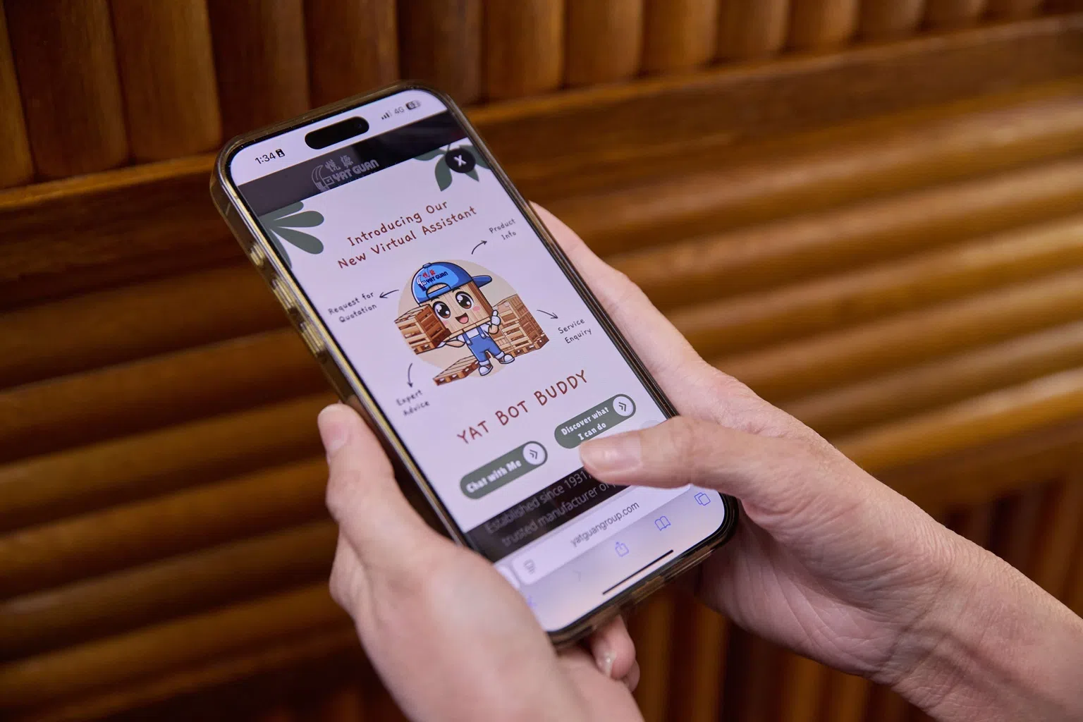 悦源智聊（YatBot）让询价更快、更准，以达到秒回不漏单、客户满意度更高的绩效。（资讯通信媒体发展局提供）