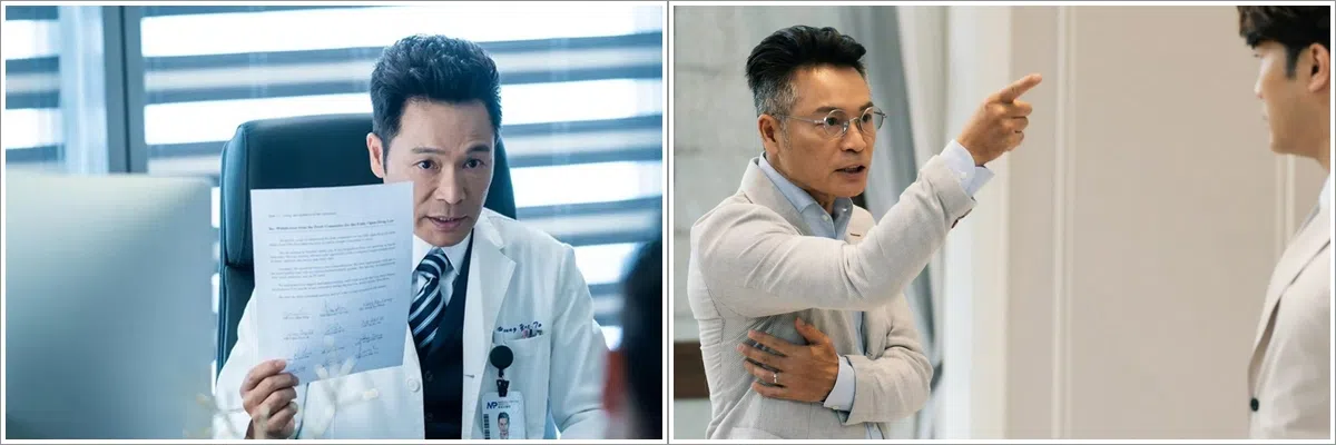 郭晋安近年参演的合拍剧包括《白色强人II》（左图）和《金式森林》。（互联网）