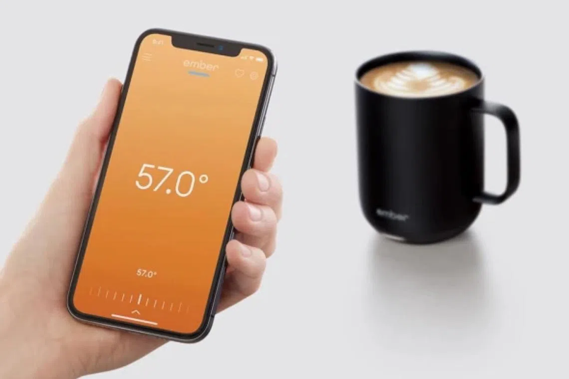 Ember咖啡杯能用手机软件来控温。（取自Ember官网）
