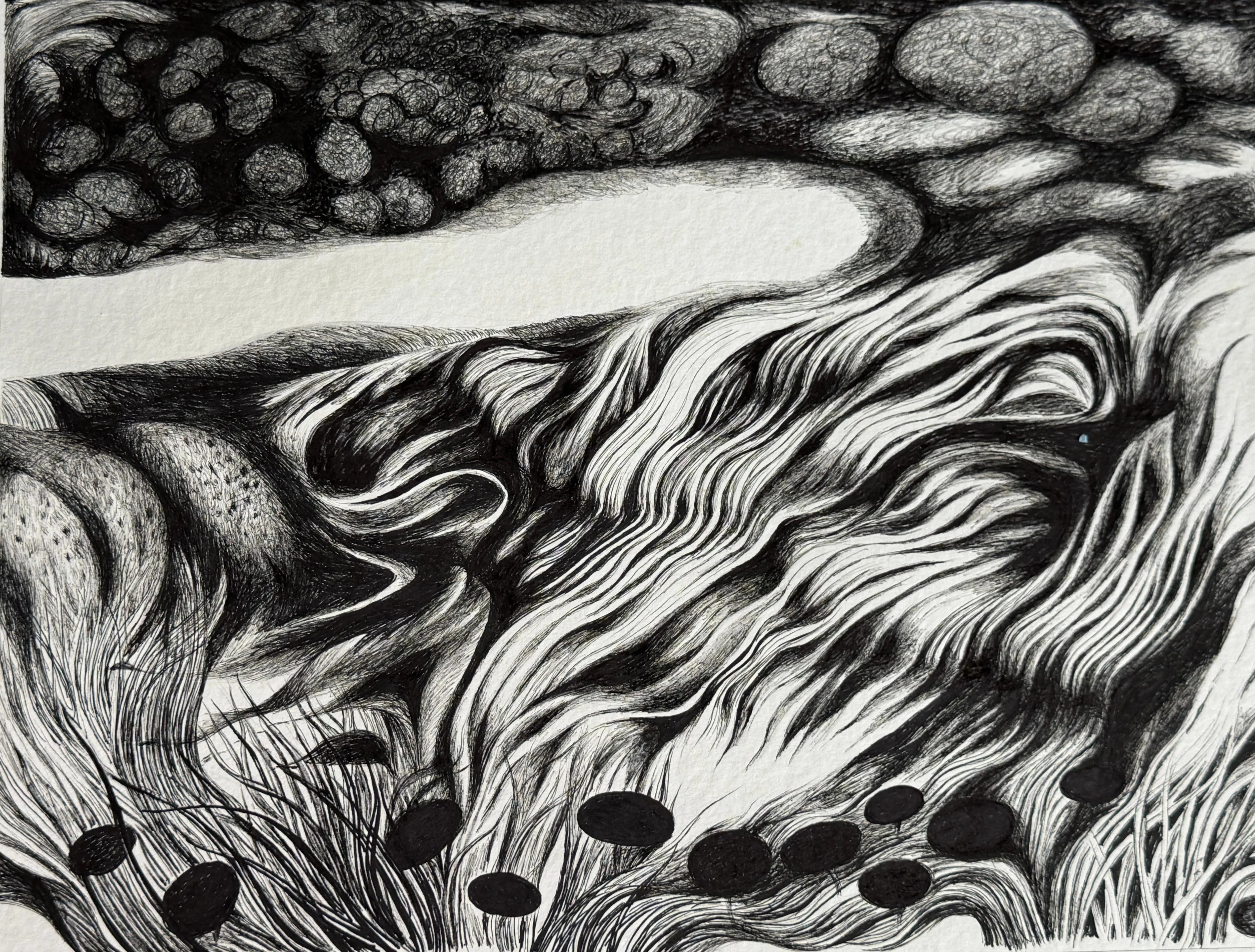 韩少芙纸本作品《艺术家眼中的内心森林之10》（2024）。（品艺画廊提供）