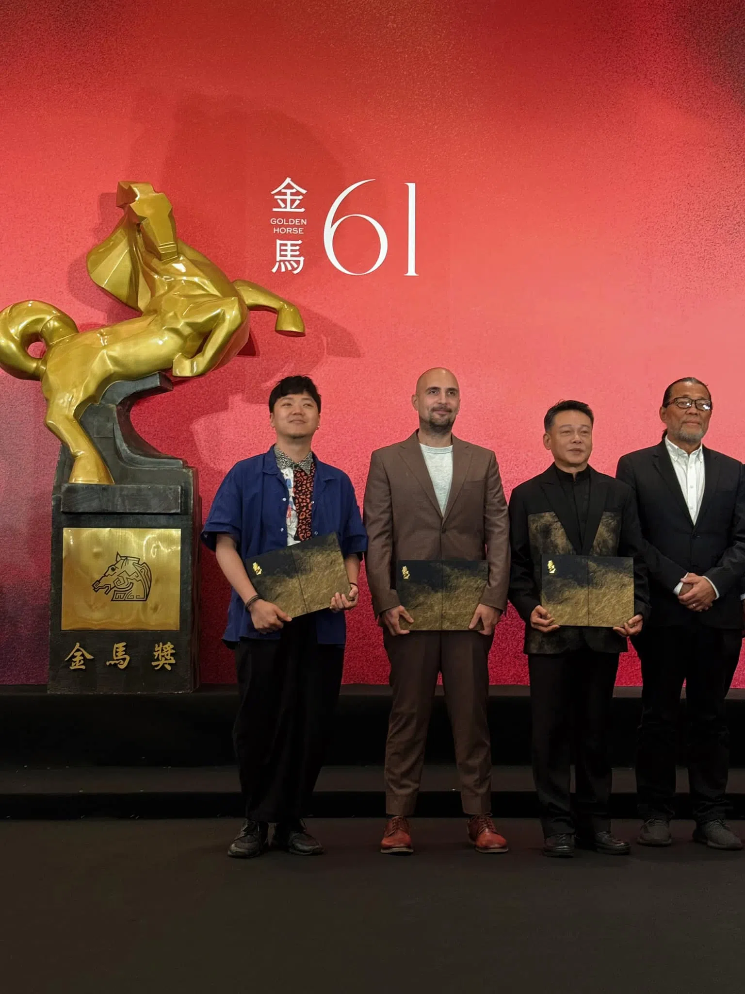 杨修华（左）2024年在金马奖入围六项，并获得最佳原创电影音乐奖。（档案照）