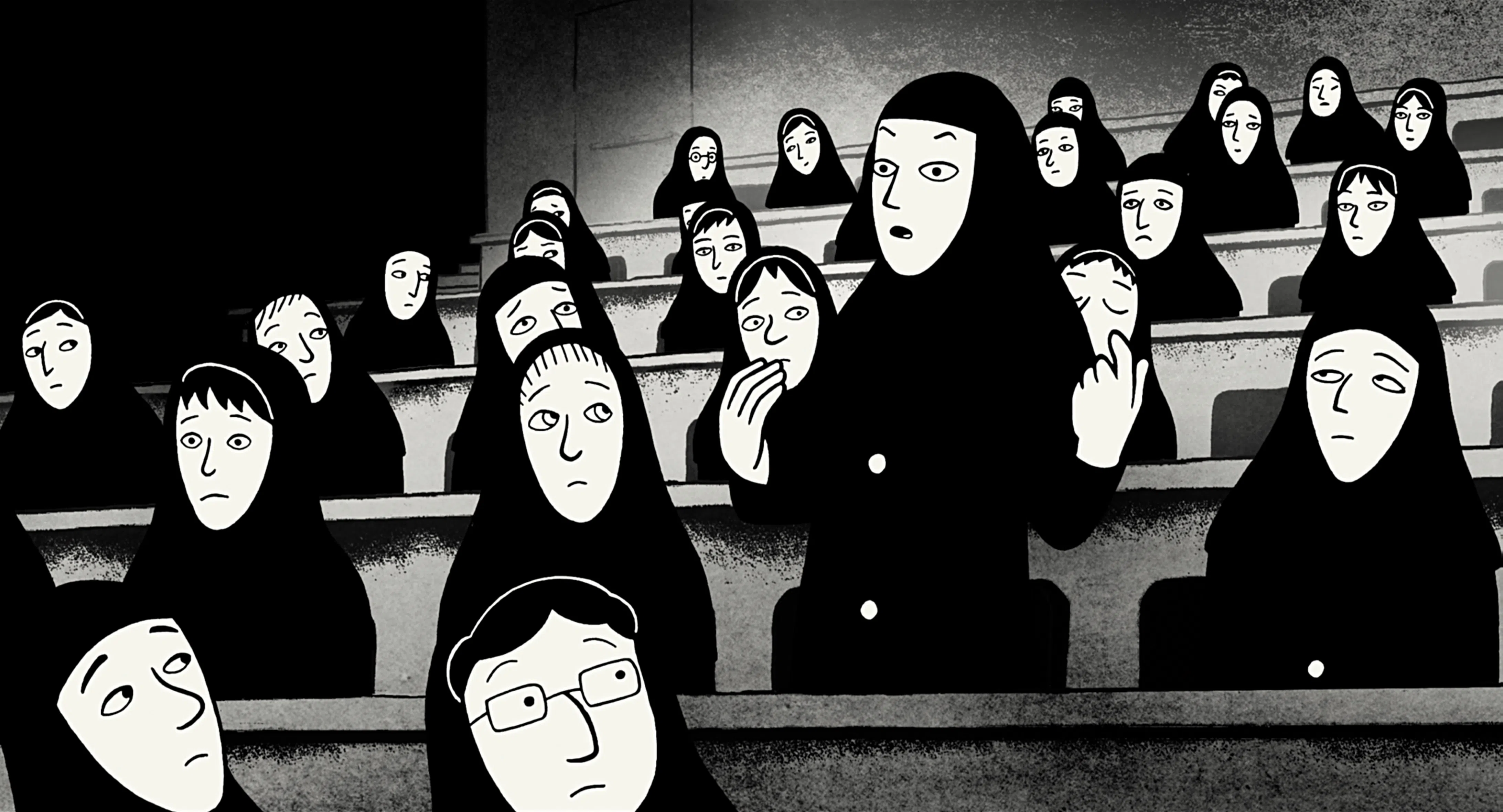 《我在伊朗长大》探讨宗教对女性的限制。（黄金戏院提供）