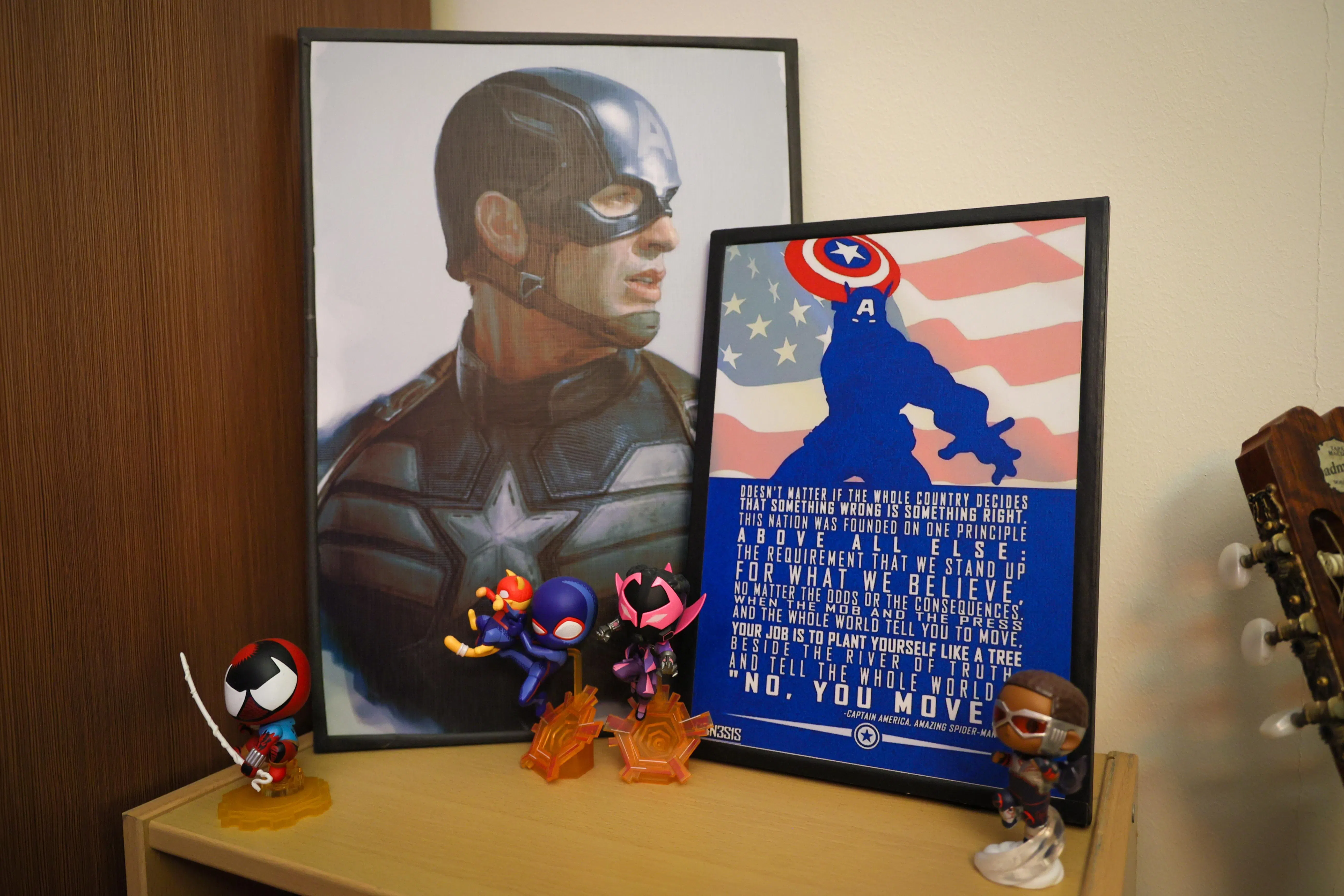 黄僖靖说，超级英雄一类的影片，让他总是以乐观的心态迎接未知的挑战。（张俊杰摄）