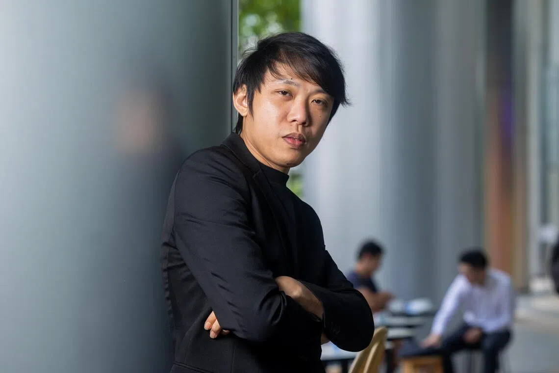 王伟良在电影《百万红包》收起搞笑模样，认真诠释感情戏。（吴先邦摄）