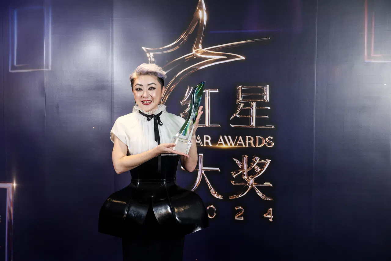 权怡凤是最佳综艺及资讯节目主持人奖的常胜军。（白艳琳摄）