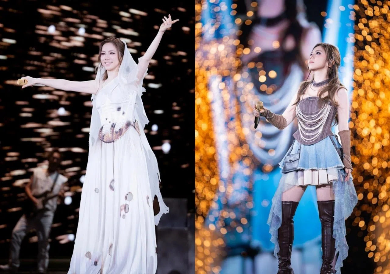 邓紫棋鲜有地在台上提及与前经理人张丹之间的恩怨。（互联网）