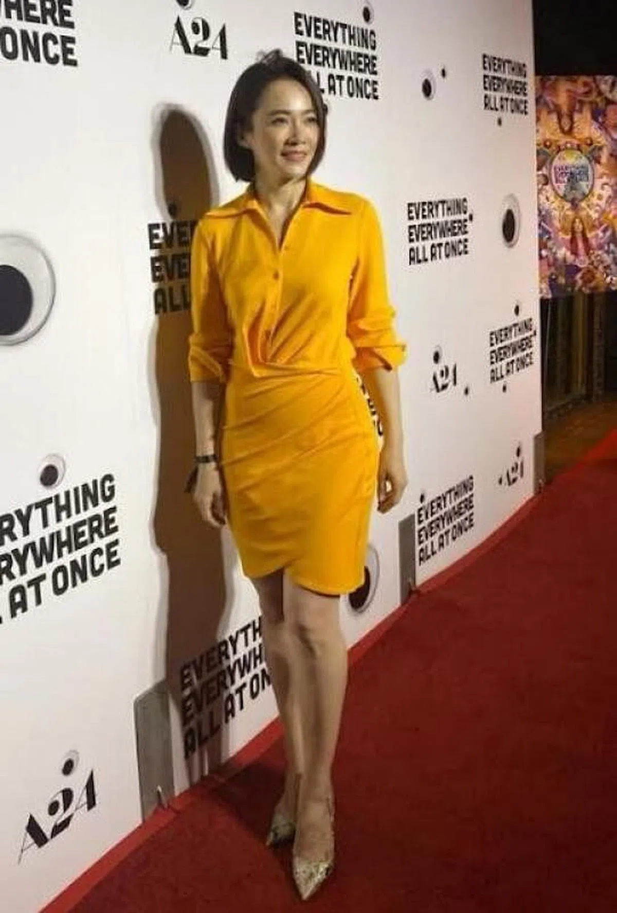 杨雁雁出席杨紫琼电影首映礼。（受访者提供）