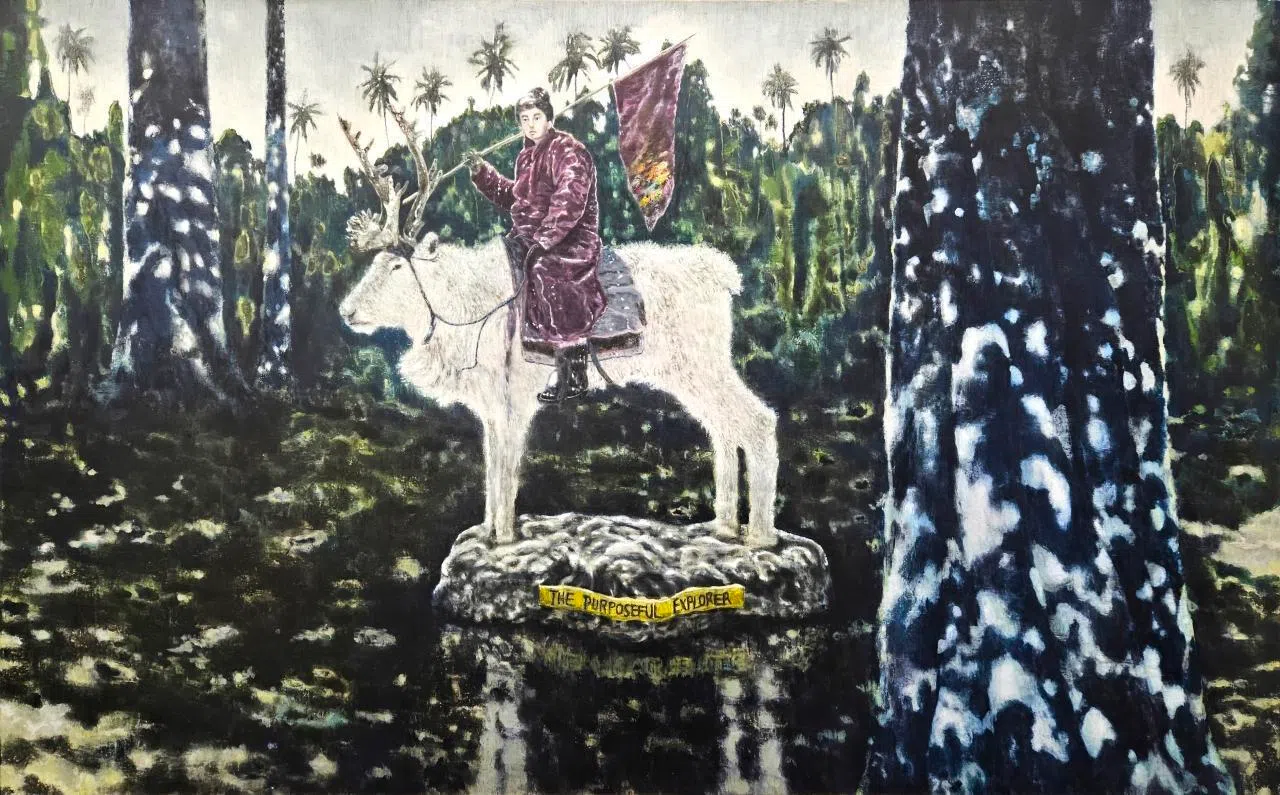 戴玮利作品《抵达大巴窑》（2025）。（谁先觉画廊提供）