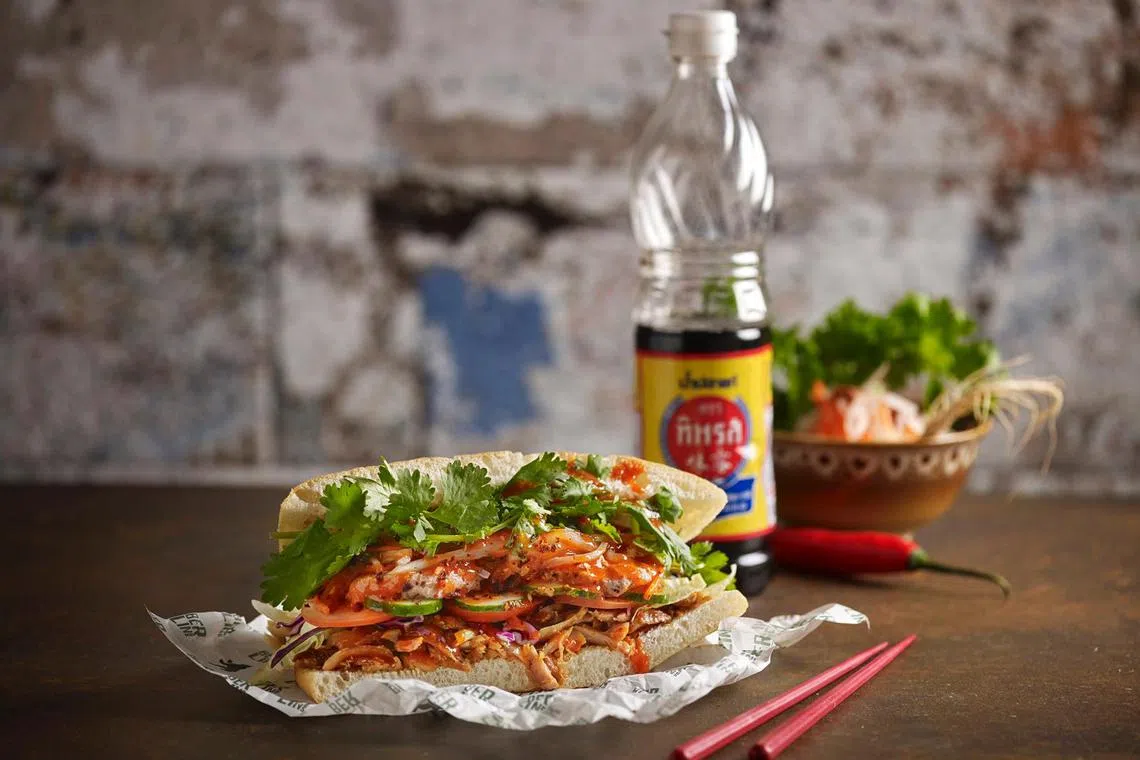越南法包是德国餐馆Berlin65的菜式之一，反映德国饮食多元性。（餐馆提供）