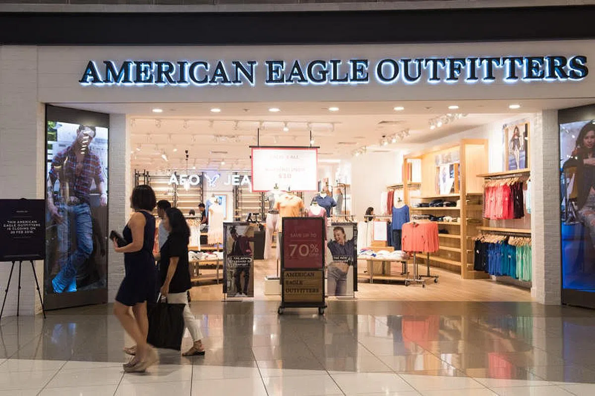 图为American Eagle Outfitters在2018年时在我国的零售店。自那年2月起，该公司就完全退出我国零售市场。（档案照片）