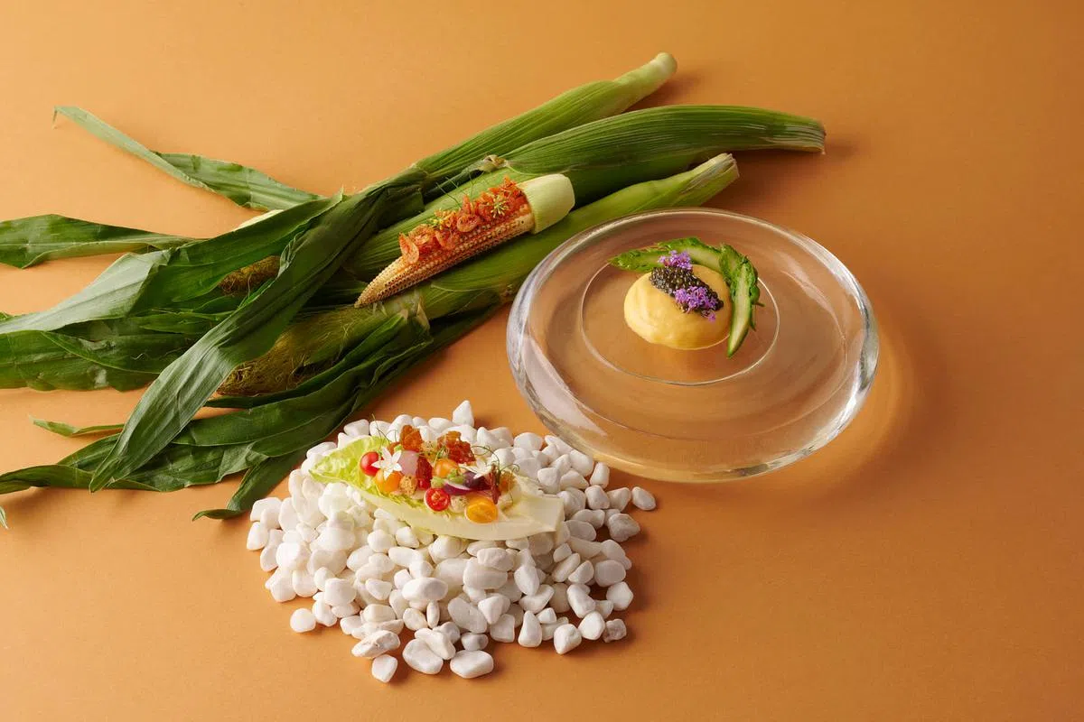 Braci的春季菜单时令菜有芦笋、小玉米和生菜。（餐馆提供照片）