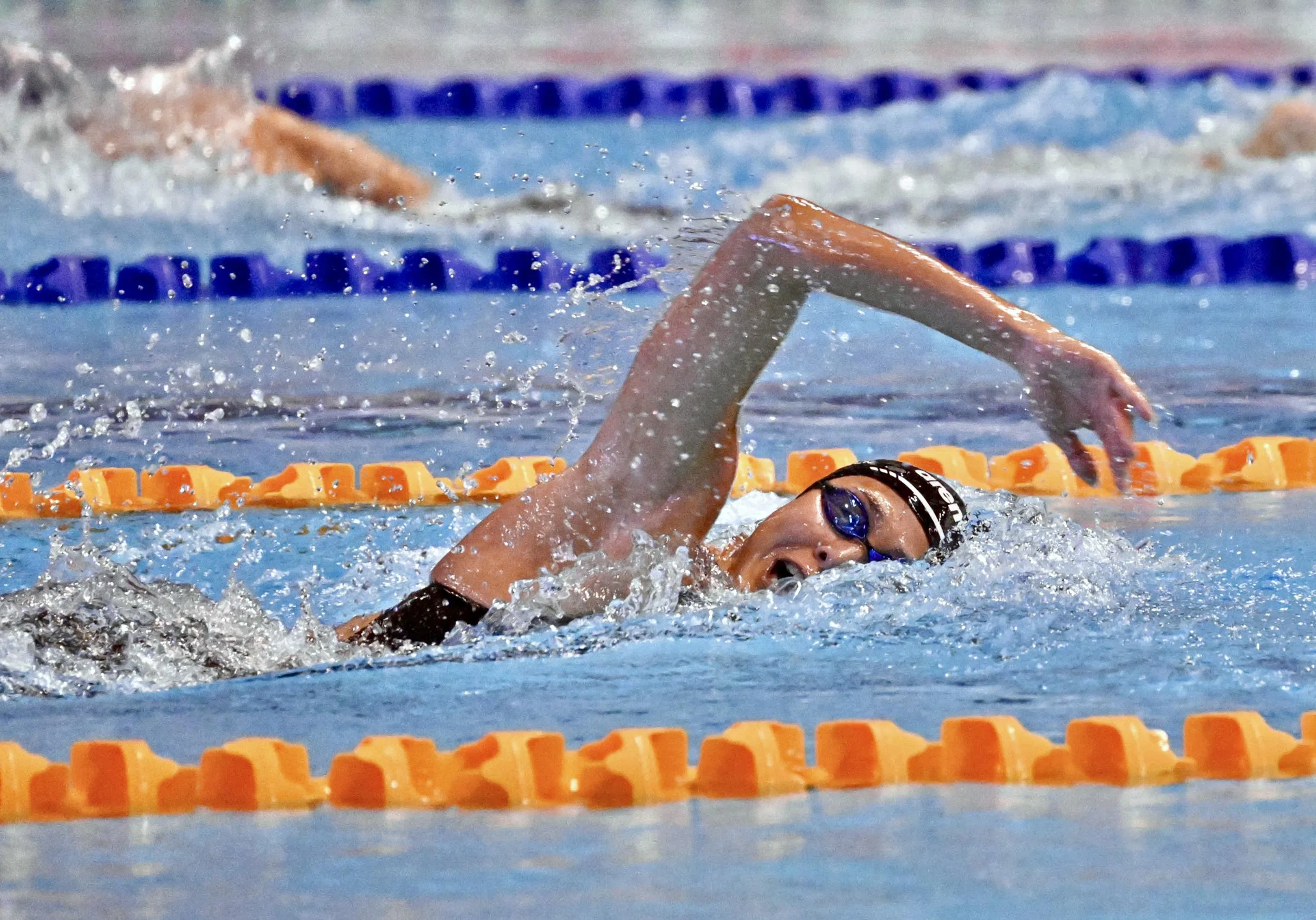 颜欣慧是我国长距离自由泳佼佼者。（档案照片）