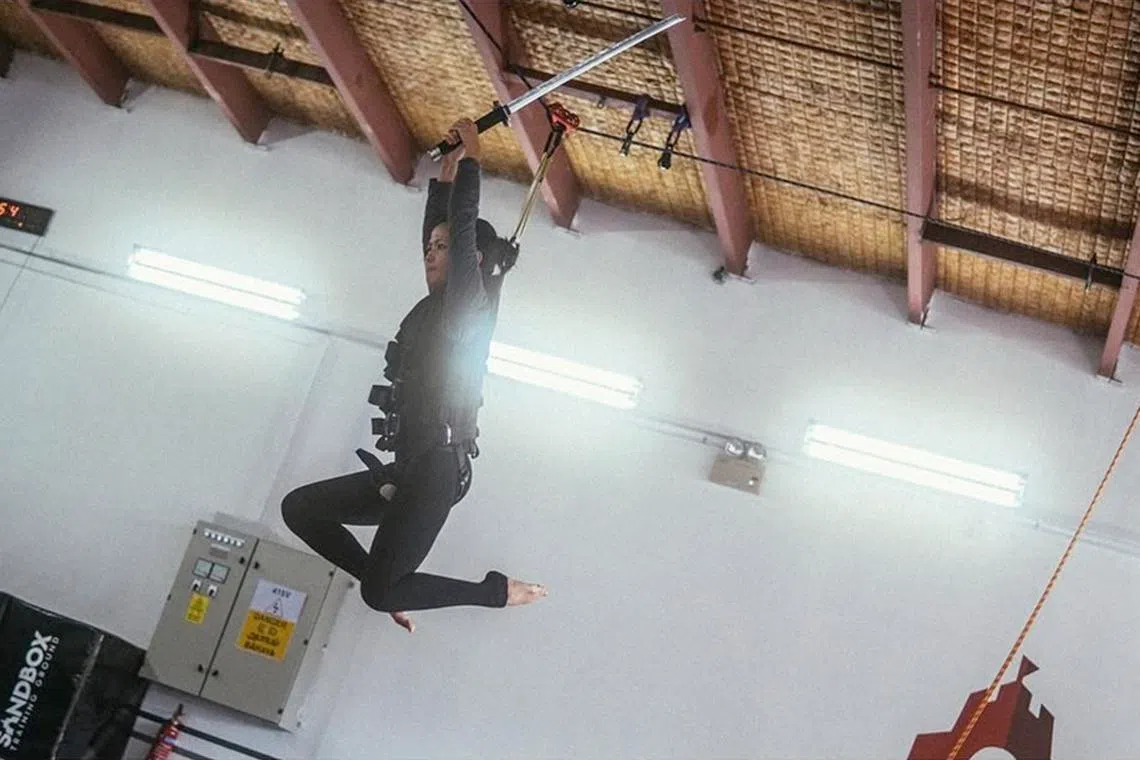 沙盒是本地唯一开放给演员练习吊威亚的训练空间。（受访者提供）