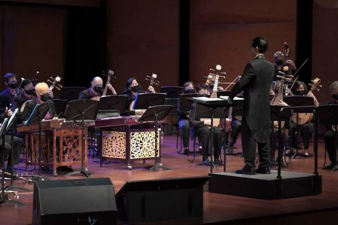 醉花林银河民族乐团演奏的曲目跨越不同年代，并开始尝试挑战大型协奏曲。（乐团提供）