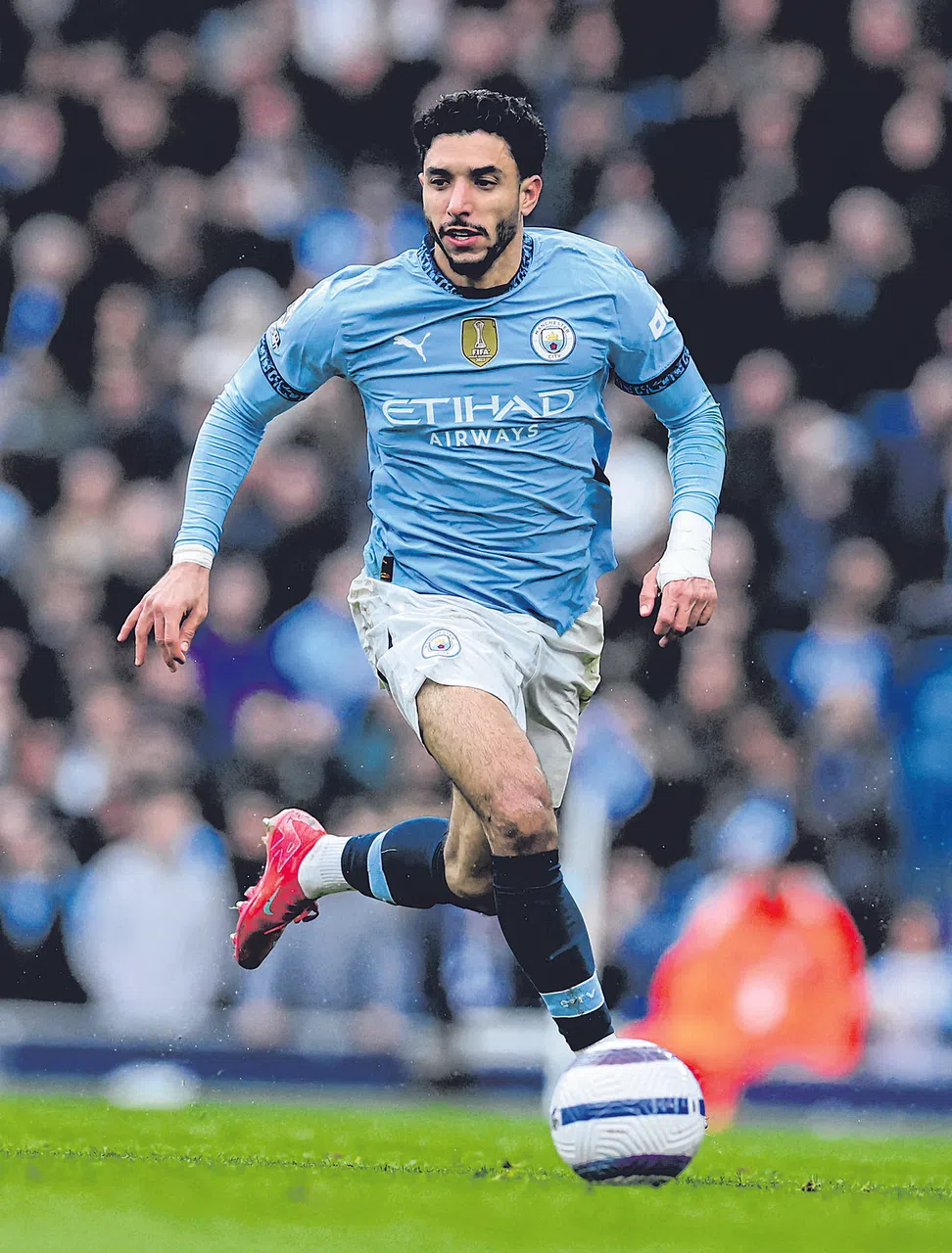 自1月从德甲法兰克福转会至曼市以来，马尔穆什在11场比赛中攻入六球，状态火热。（路透社）