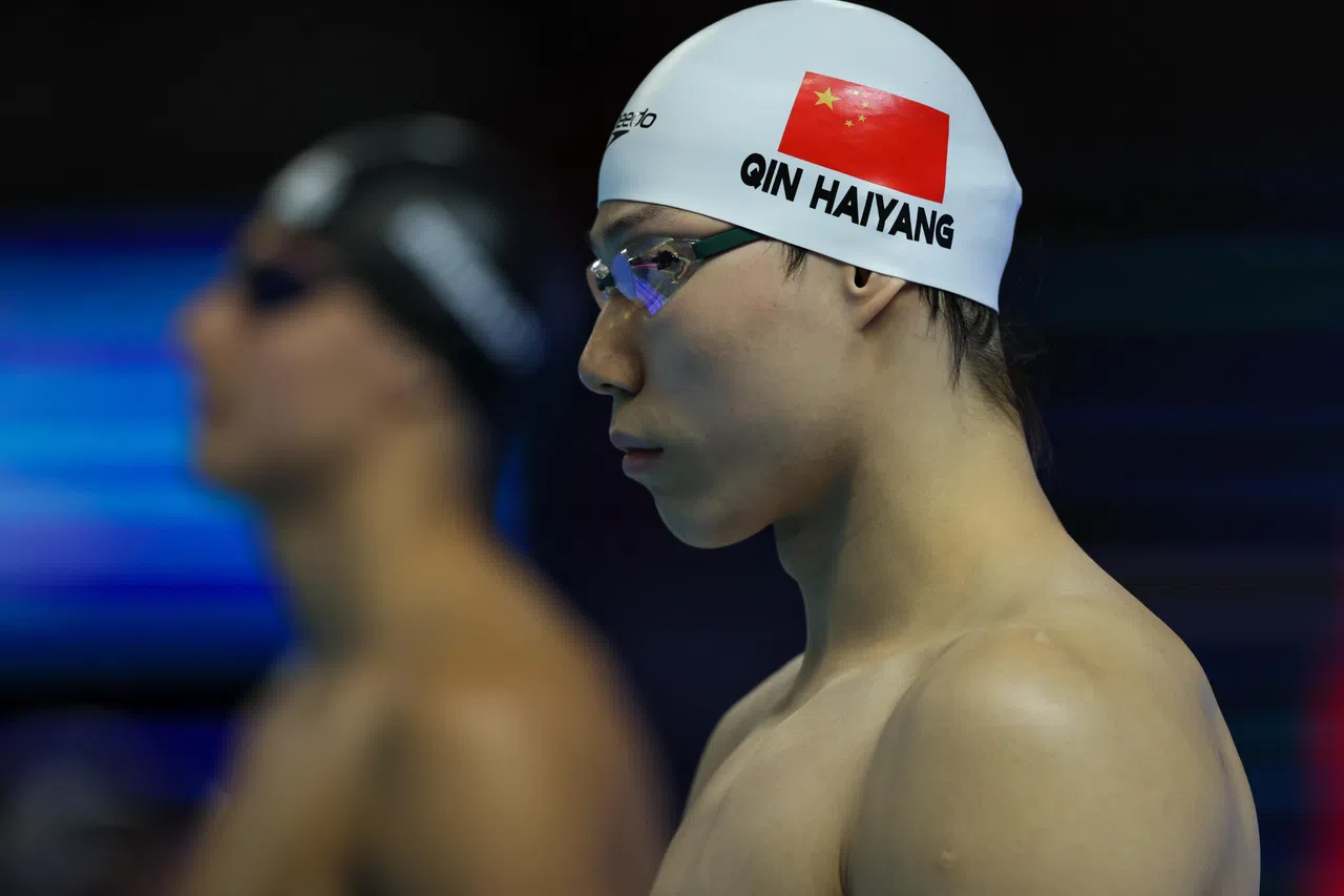 覃海洋在本届世锦赛参加了四个项目，四个都站上领奖台。（张俊杰摄）