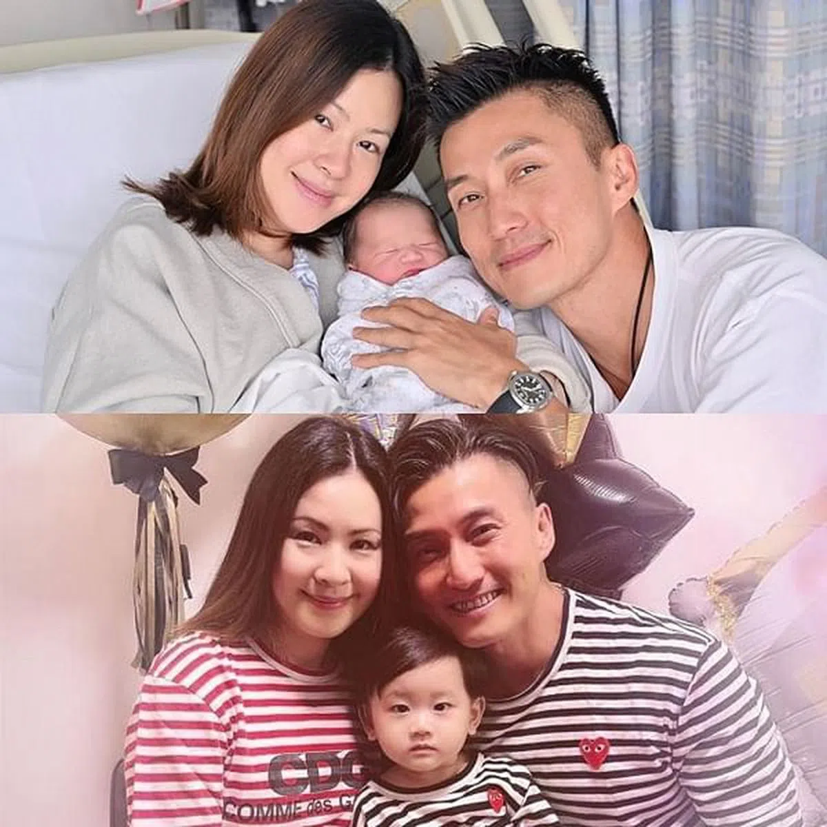 陈山聪和妻儿合照，儿子转眼1岁半了。（IG）