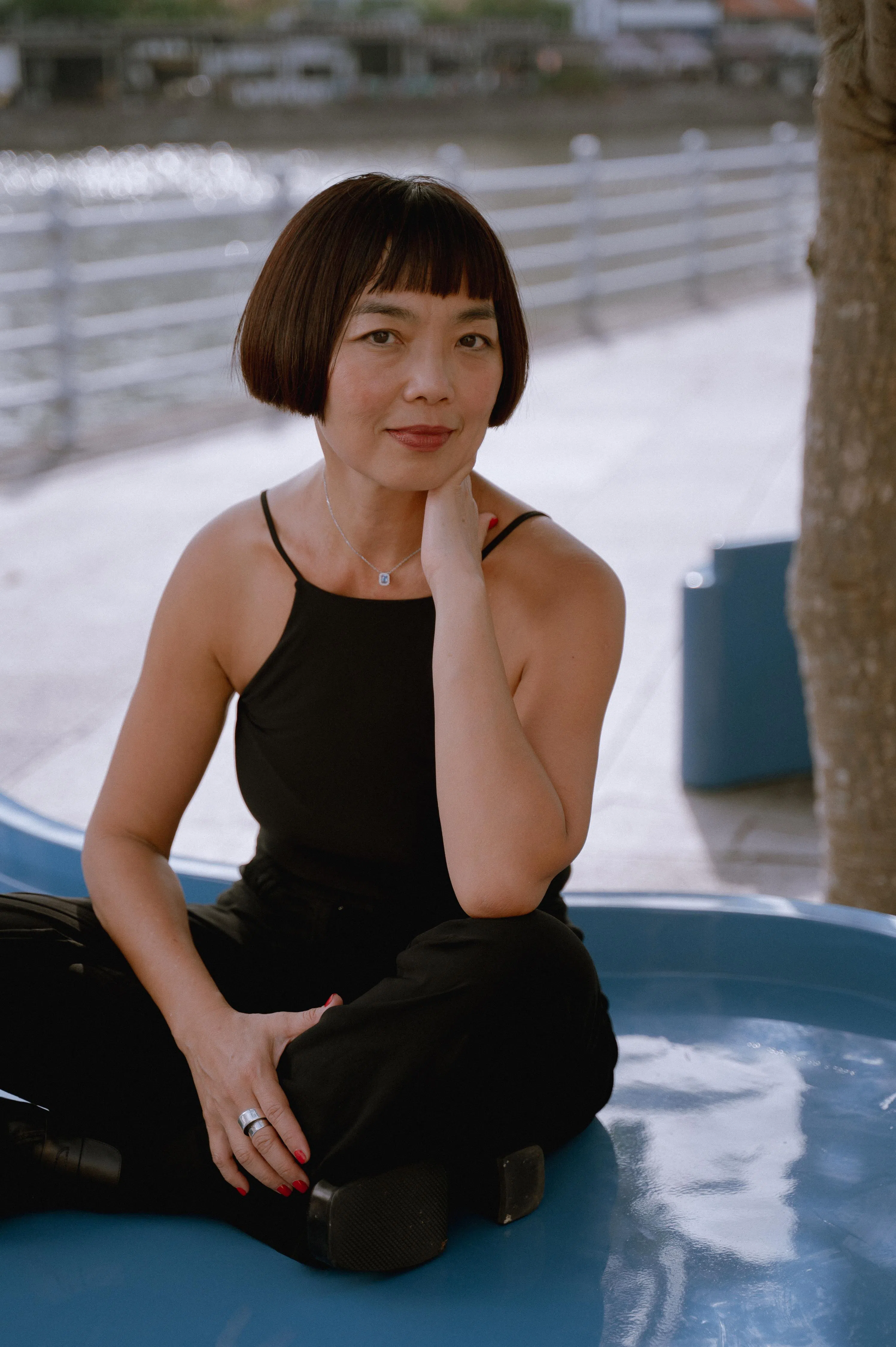 作曲家许美端邀请公众到她的长凳小坐、憩息、沉思，活在当下。（艺术之家提供）