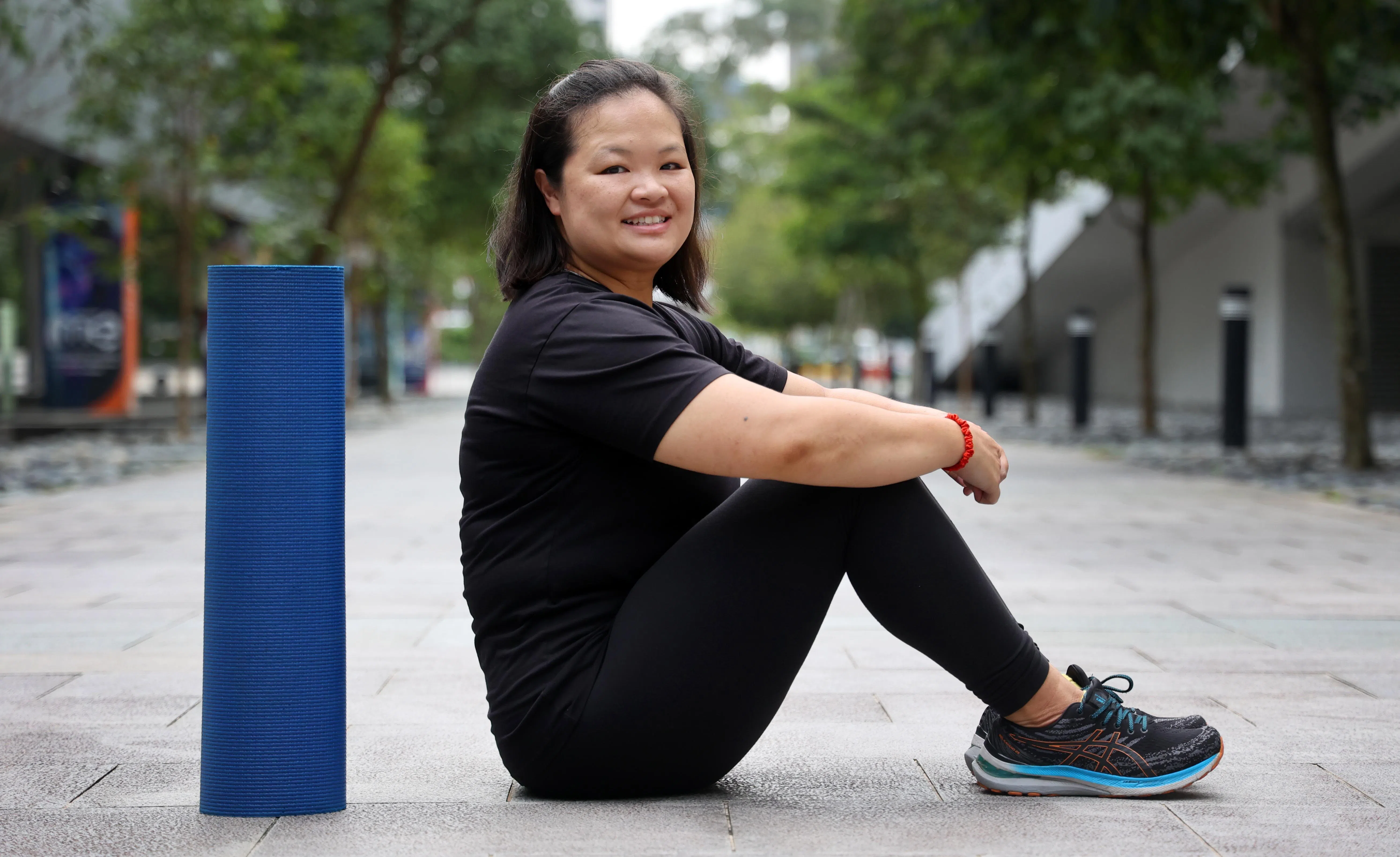 陈胤霖：每种瑜伽都有各自的作用，初学者可尝试几种不同的瑜伽类型，上几个不同导师的课，看哪一个最适合自己。（萧紫薇摄）