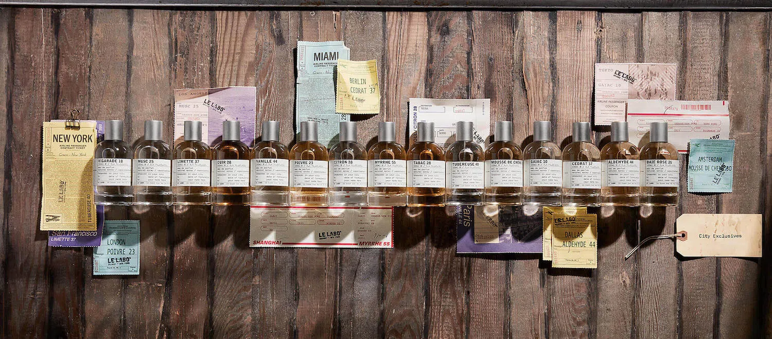 Le Labo会为品牌进驻开店的大都会调制一系列专属的独家香水。目前这系列香水已有16款。（Le Labo提供）