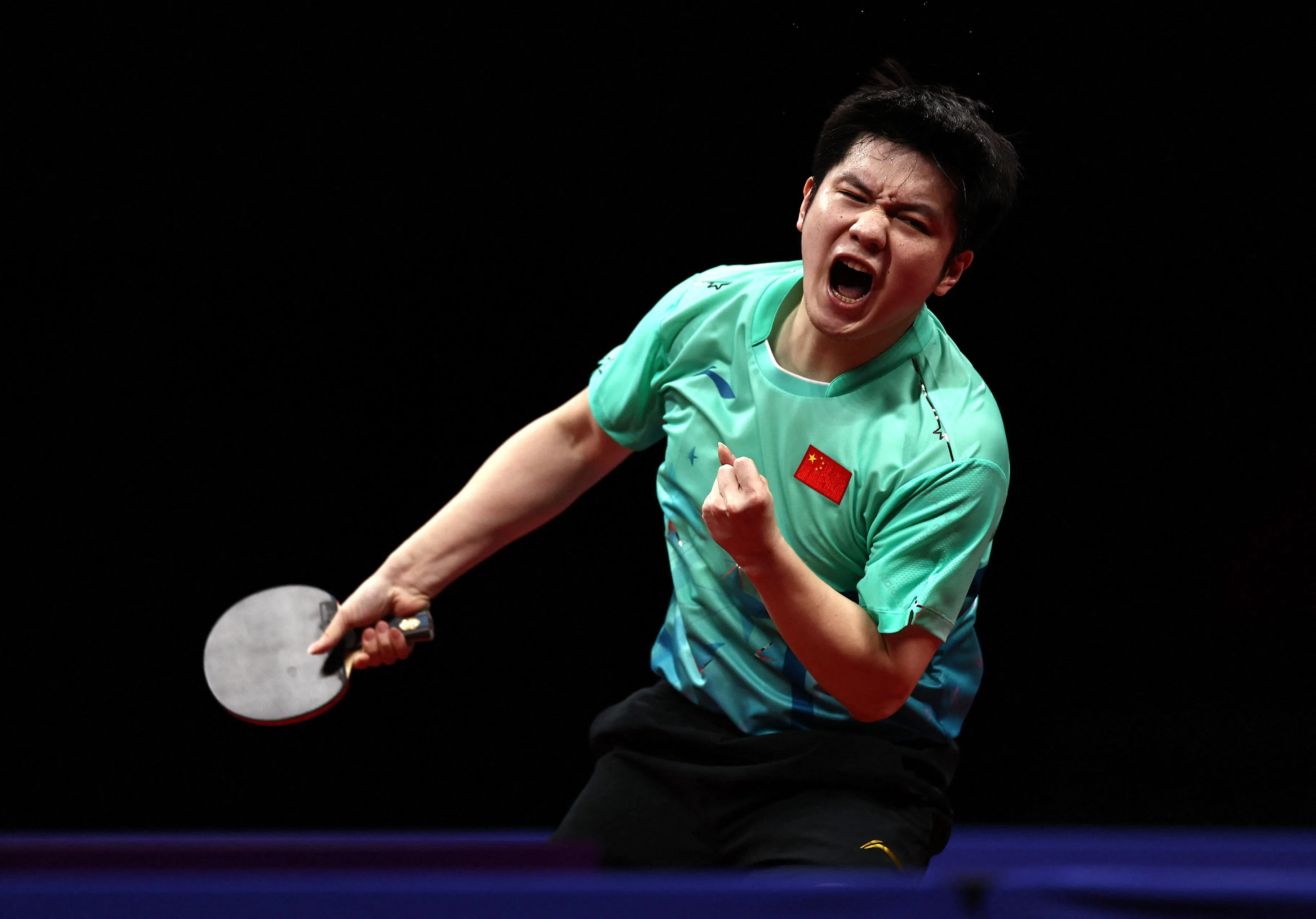 中国球员樊振东获得杭州亚运会乒乓球男单亚军。（路透社）