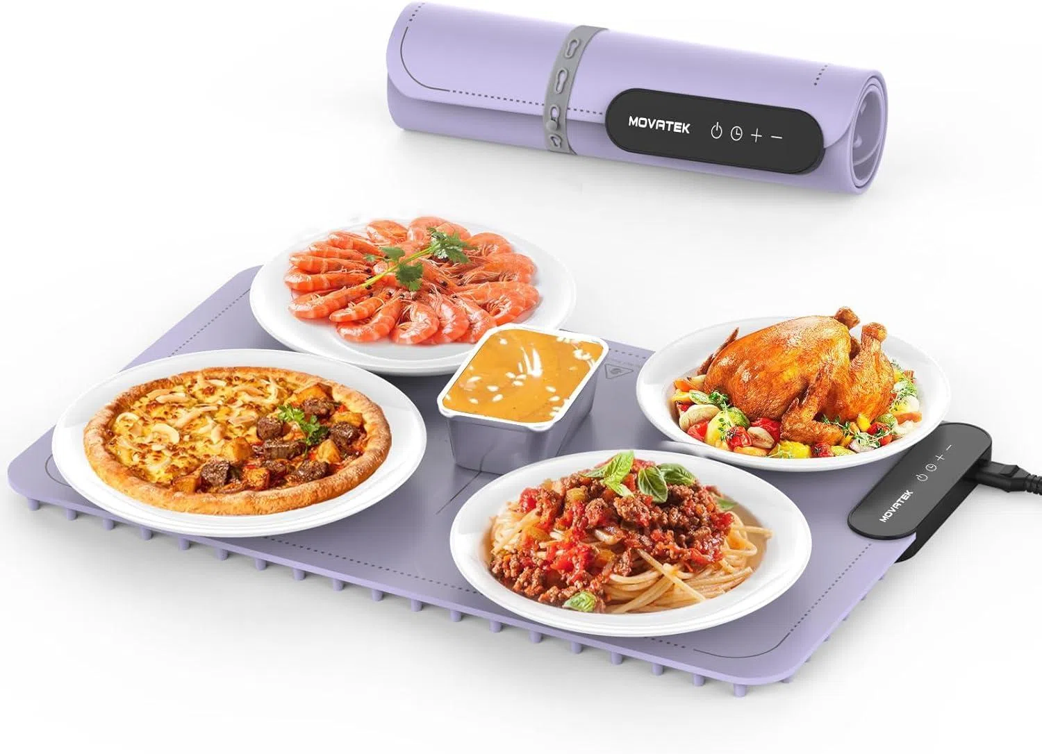 食物保温垫还能卷起来收纳，太方便了。（取自amazon.sg）