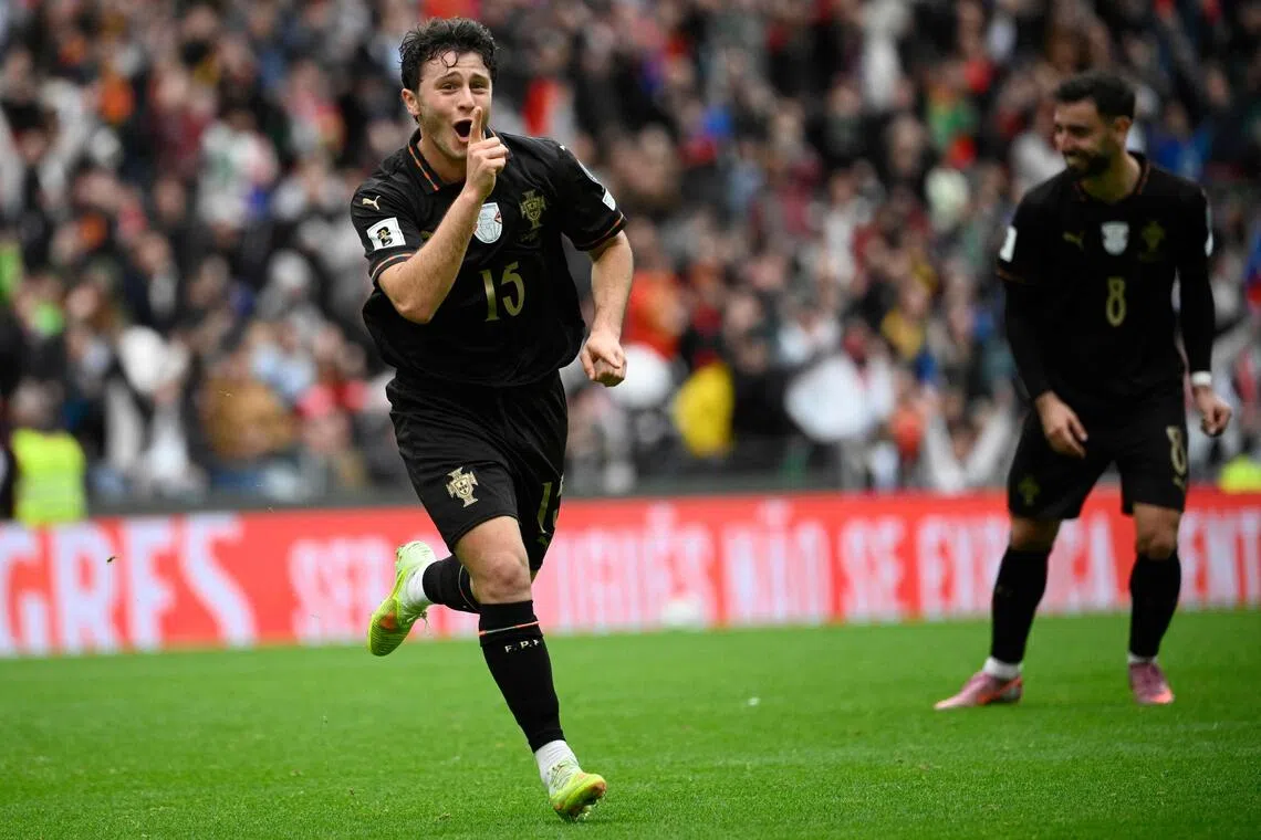 内维斯是葡萄牙本仗表现突出的另一名球员。（法新社）