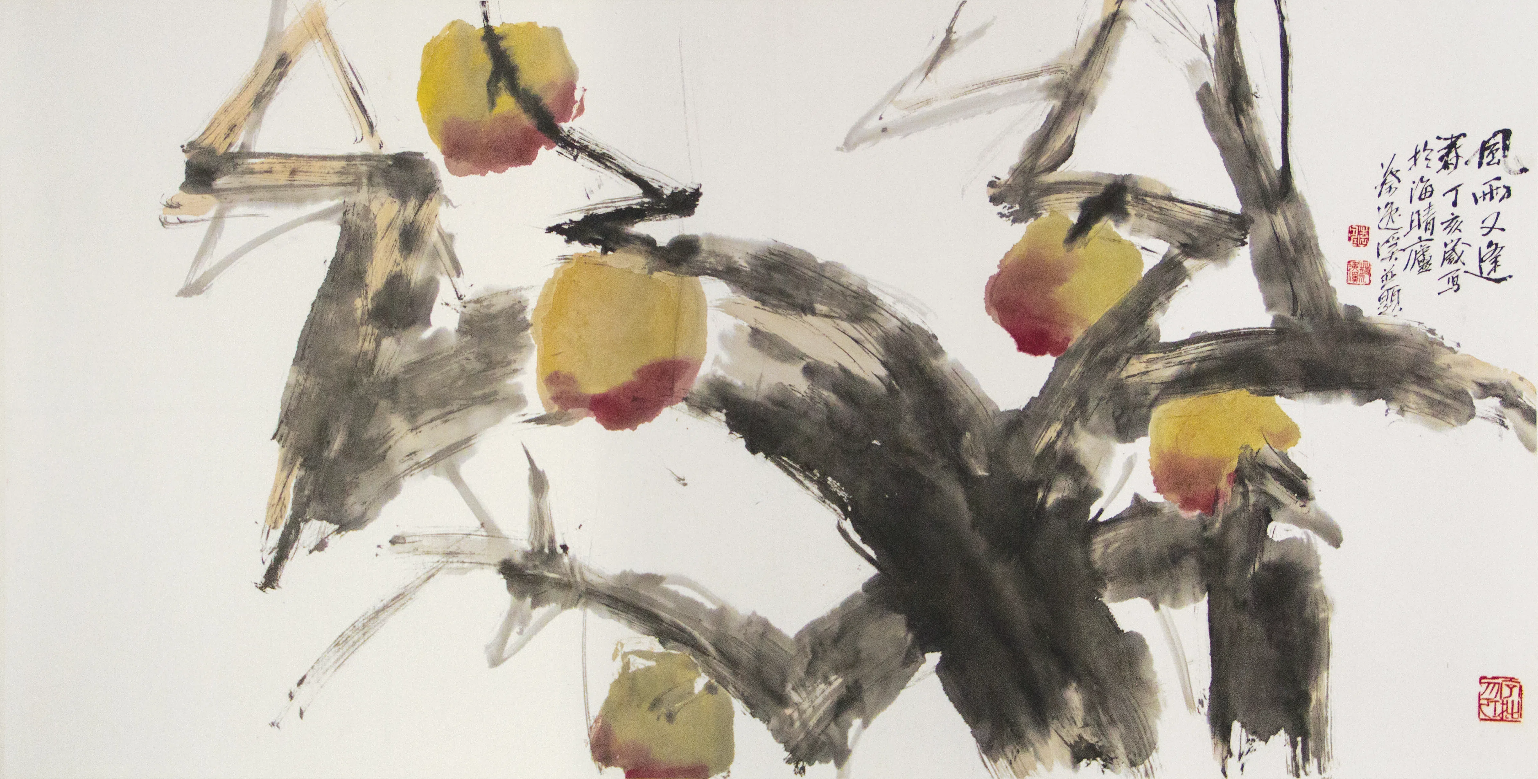 蔡逸溪《风雨又逢春》（2007）。（藏家与蔡逸溪家属提供）