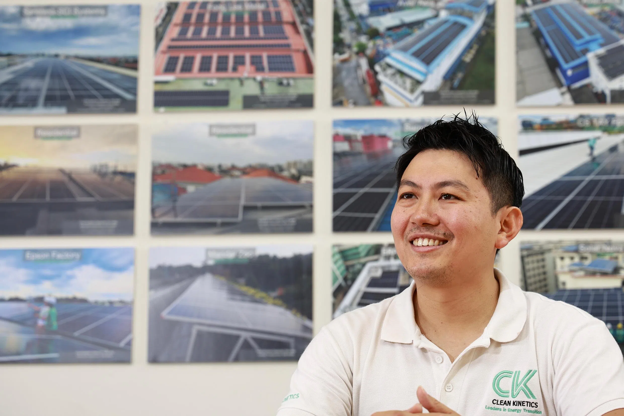 2021年，新加坡政府刚好提出2030年绿色发展蓝图，并大力推广，这促使李其徽与合作伙伴决定进军再生能源这个领域发展。（特约摄影陈来福摄）