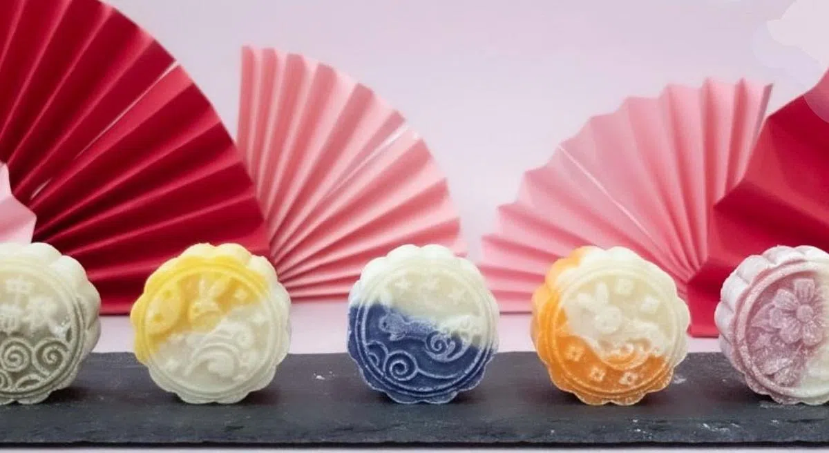 Moon Pups的冰皮月饼，外形可媲美酒店和酒楼做的精致月饼。（商家提供）