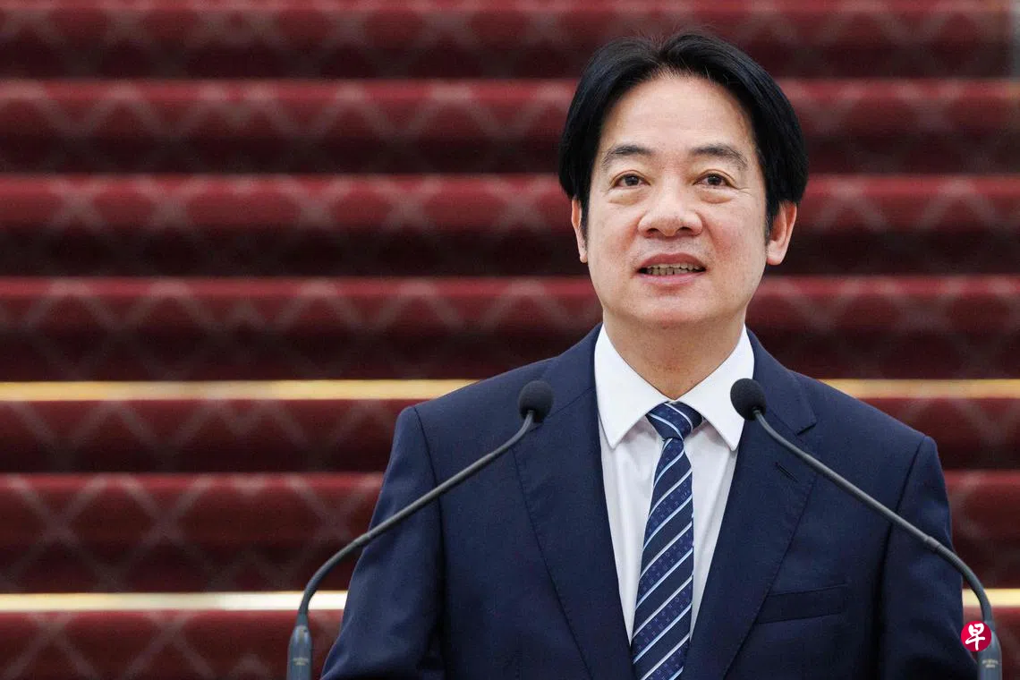 赖清德就职总统周年演说未提两岸关系| 联合早报