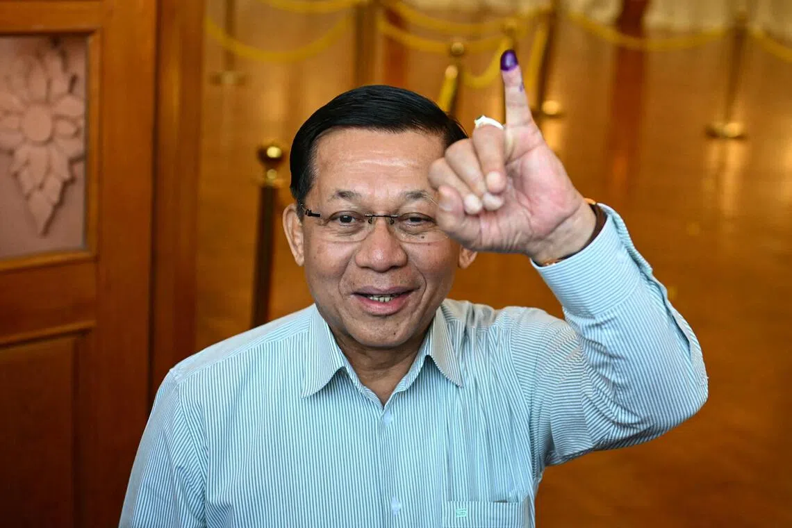 缅甸军政府首脑：大选自由公正