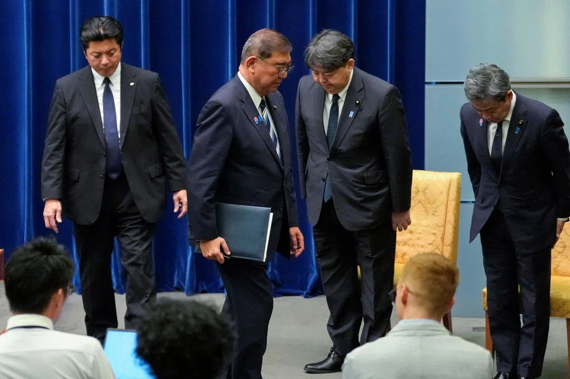 上台未满一年石破茂宣布下台| 联合早报