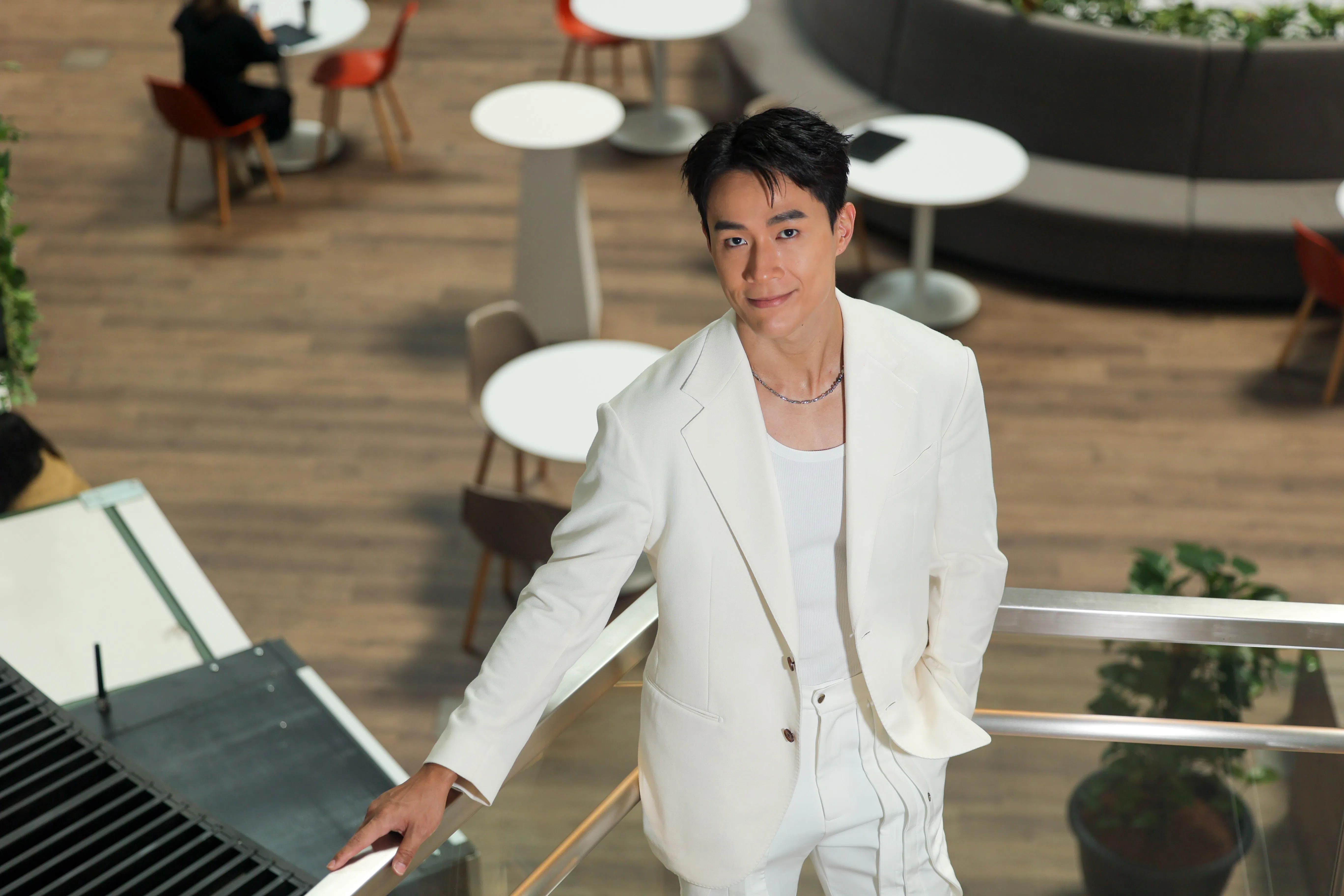 邓伟德认为不管会不会受到AI趋势影响，都要提前做好准备。（张俊杰摄）