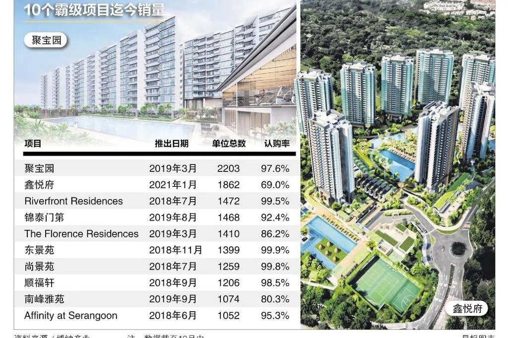 霸级项目受市场青睐 占今年售出新私宅单位三成 | 联合早报