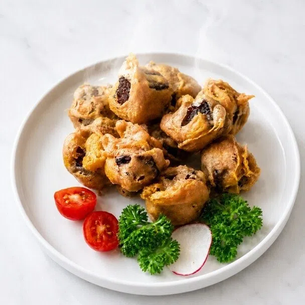 莆田的香炸猪红，口味挺新鲜的。（餐馆提供）