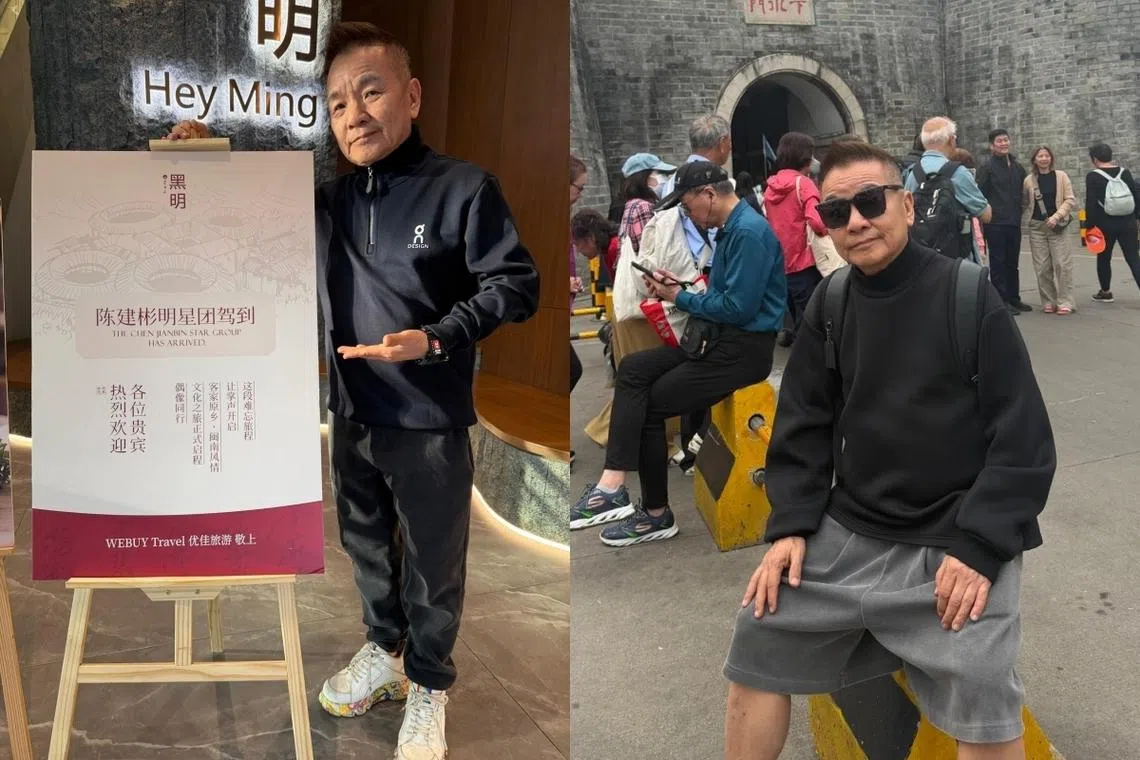 陈建彬3月初带团到中国旅游，共320人参加。（受访者提供）