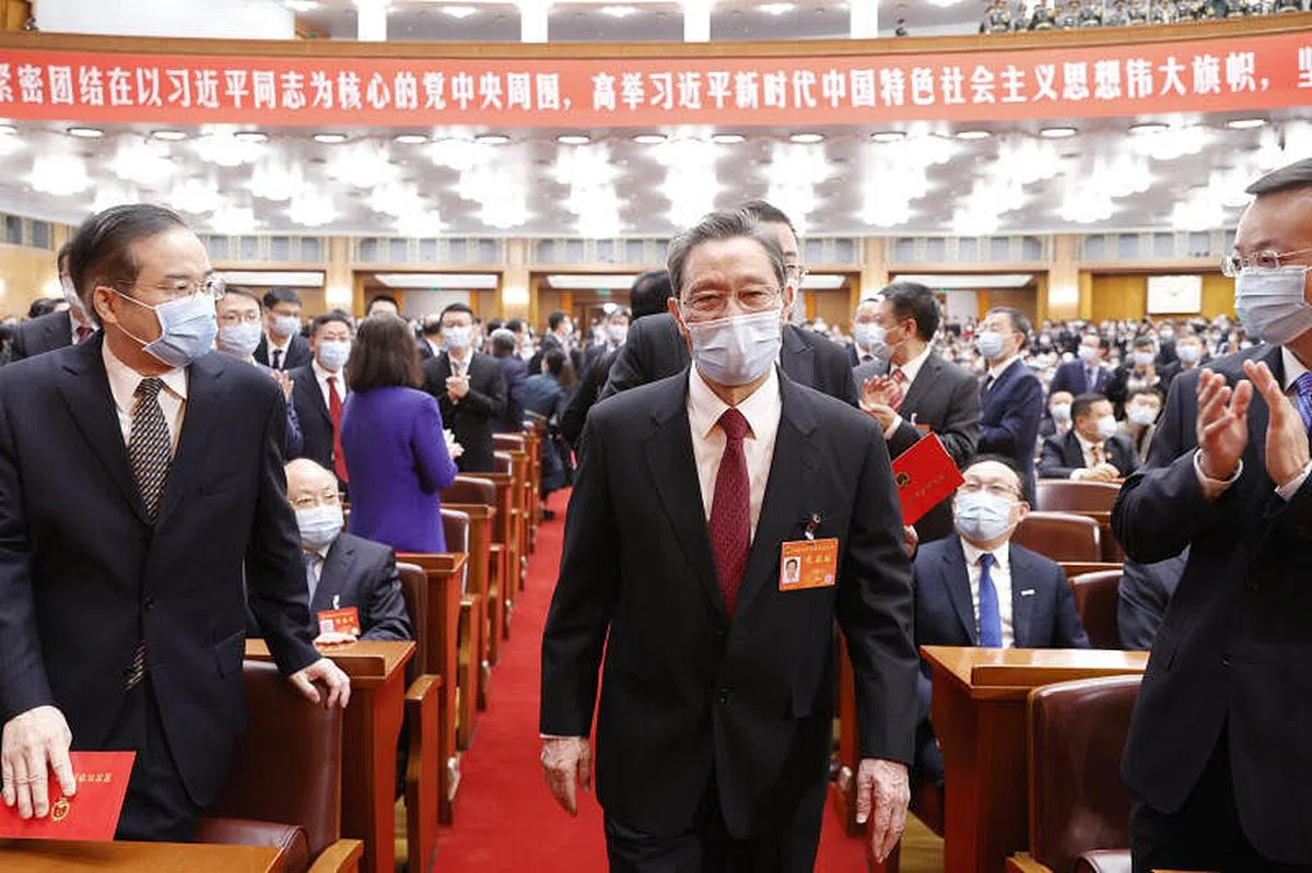 2021年11月3日，钟南山赴北京出席中国国家科学技术奖励大会。（中新社）